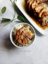 BRAISED HAM HOCK WITH GINGER AND ONION